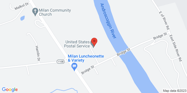 19 Bridge St, Milan, New Hampshire, NH, 03588-9998 Map