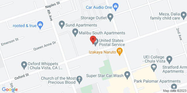 340 Oxford St, Chula Vista, California, CA, 91911-9998 Map