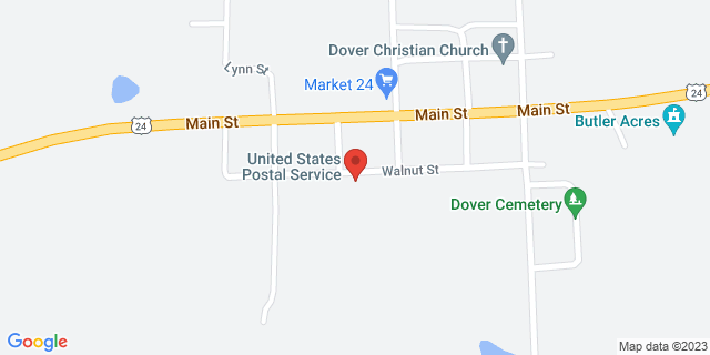 270 W Walnut St, Dover, Missouri, MO, 64022-9998 Map