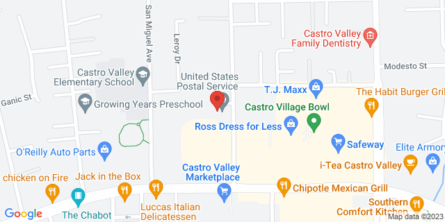 20283 Santa Maria Ave, Castro Valley, California, CA, 94546-9998 Map