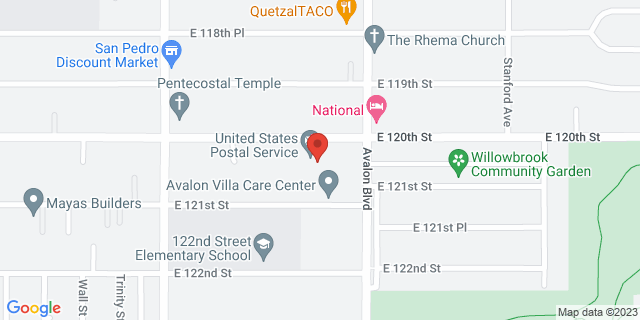 12003 Avalon Blvd Ste 109, Los Angeles, California, CA, 90061-9997 Map