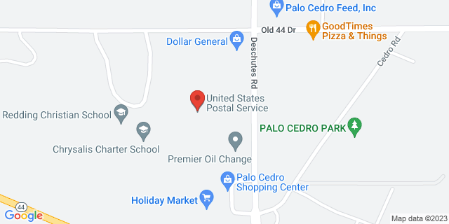 9434 Deschutes Rd, Palo Cedro, California, CA, 96073-9998 Map