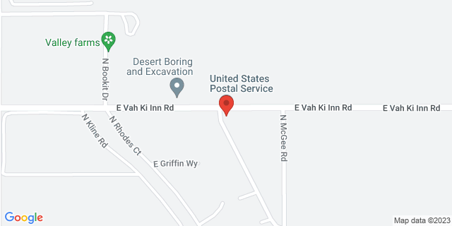 10995 E Vah Ki Inn Rd, Valley Farms, Arizona, AZ, 85191-9997 Map