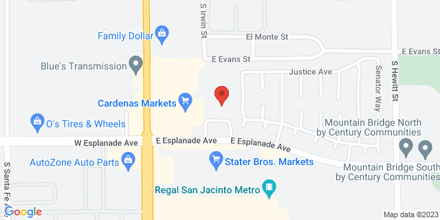 315 E Esplanade Ave, San Jacinto, California, CA, 92583-9998 Map