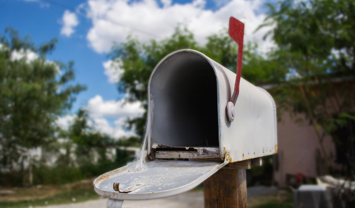 is anything that delivered to your mailbox or post office box